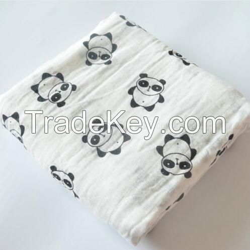 Azo free, soft 100% cotton Muslin swaddle, Muslin Blanket