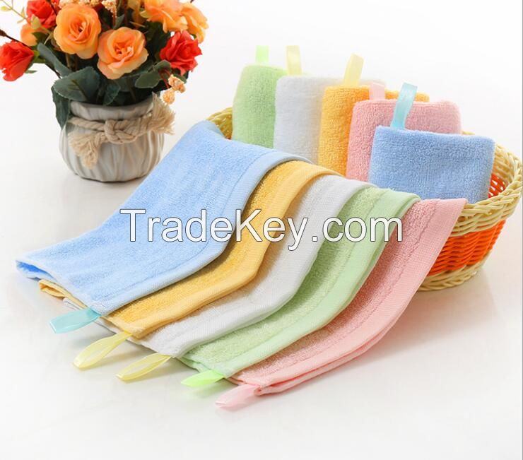 Baby bamboo burp towel with loop hook