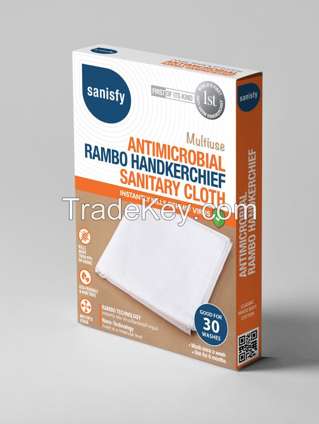 Antimicrobial Antiviral Handkerchief 