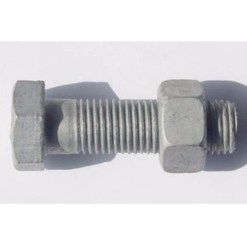 Carbon Steel Hot Dip Galvanized Hex Bolt With Nut And Washer DIN933