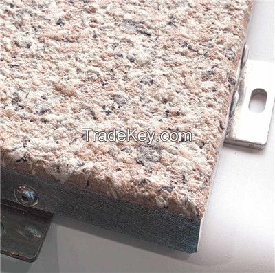 Stone pattern aluminum decorative solid panel