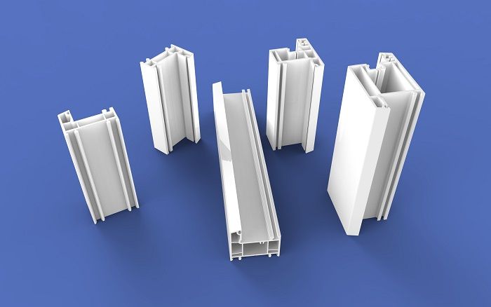 White color 60B Casement Plastic Profiles series