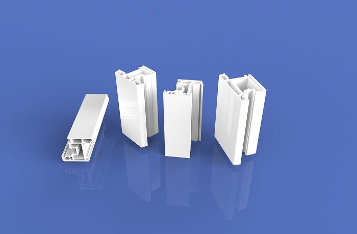 80 sliding white color plastic profiles series