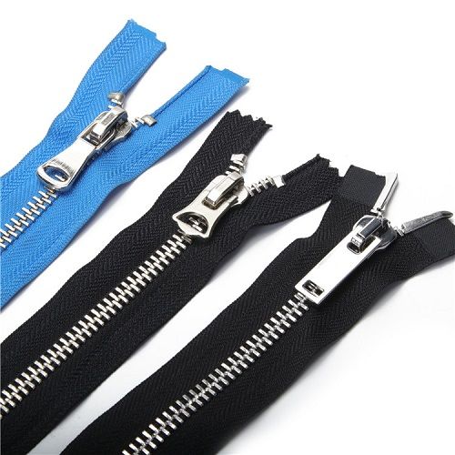 Fashion decoration 6 inch close end gold metal zipper wholesale for garment 