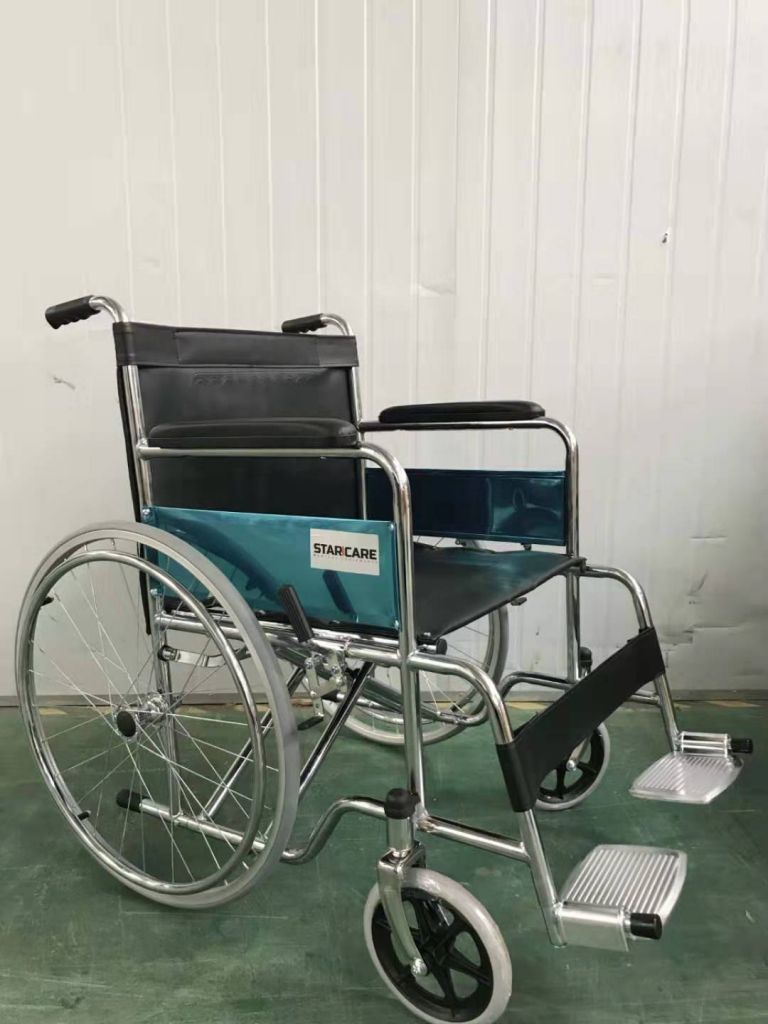 Ce Fad Approved Best Seller steel Wheelchair in India