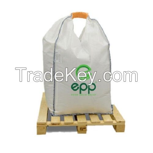 Baffle big bag for grain and powder 0.5 ton 1 ton woven polypropylene Formstable 1m3 U-panel water proof baffle net 1 and 2 loop big bag