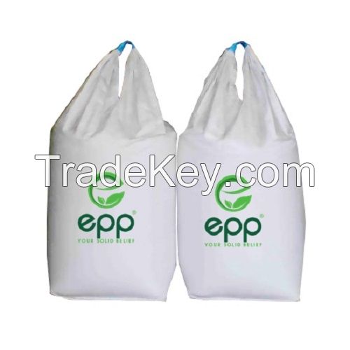 Baffle big bag for grain and powder 0.5 ton 1 ton woven polypropylene Formstable 1m3 U-panel water proof baffle net 1 and 2 loop big bag