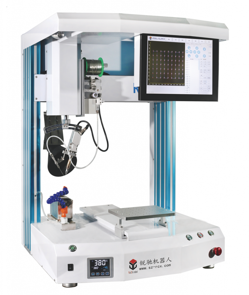 PC control soldering robot with single station single head