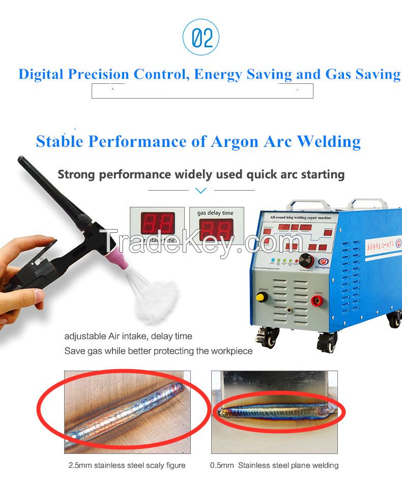 Upgraded Welding Aluminum Repair Die Integrative Machine New Generation Stainless Steel Welding Machine Mini DC argon arc welder