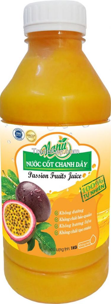 Frozen passion fruits juice