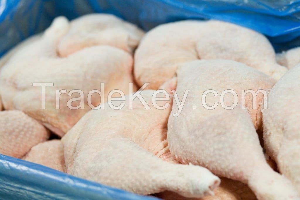 PROCESSED HALAL FROZEN CHICKEN QUARTER LEGS