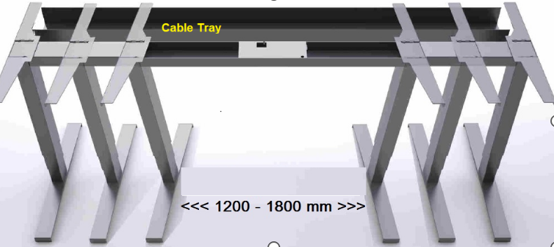 Adjustable height desk