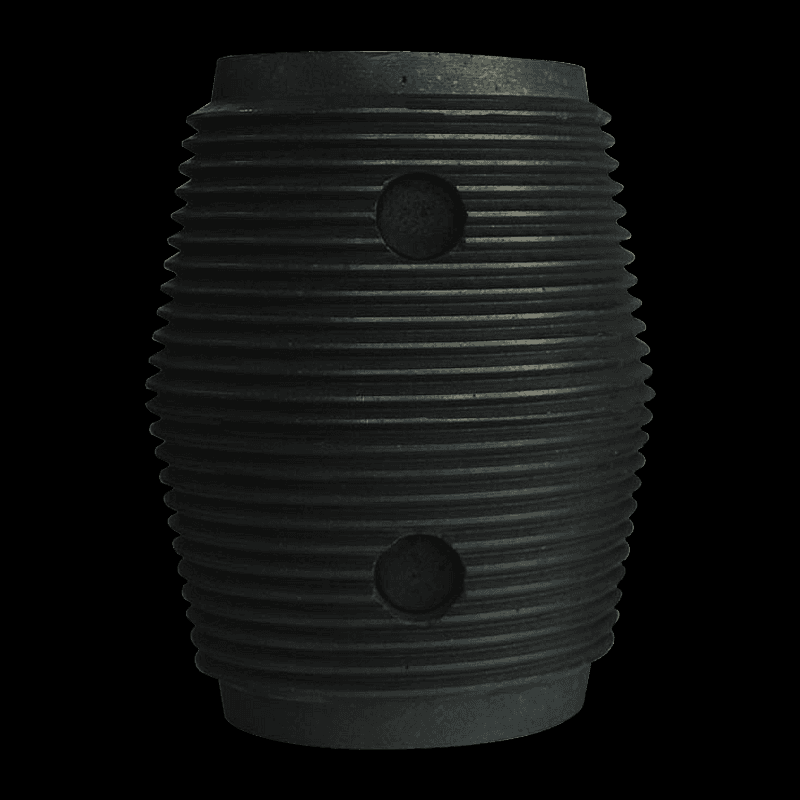 High bulk density graphite electrode nipple