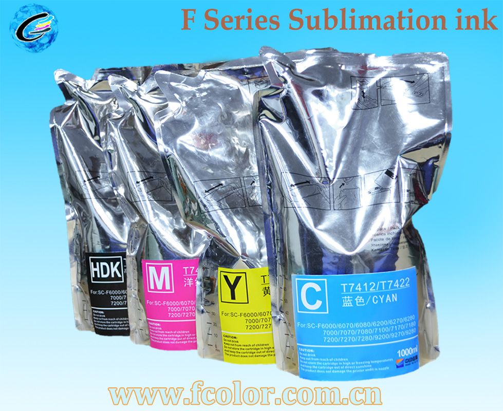 1000ML Dye Sublimation Ink Bag for Epson F6000 F6070 F7200 F7270 F9200 