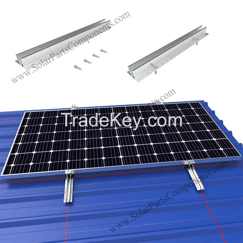 Trapezoidal roof solar mini rail