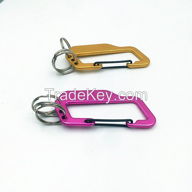 Car Snap D Clip Hook Buckle Keychain Keyring Hiking Climbing NEW