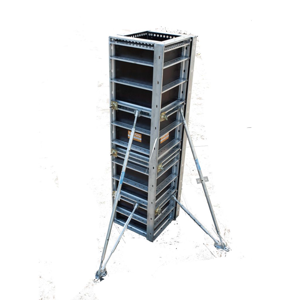 Aluminium ALU-RAS Wall formwork system with prop for Concrete building