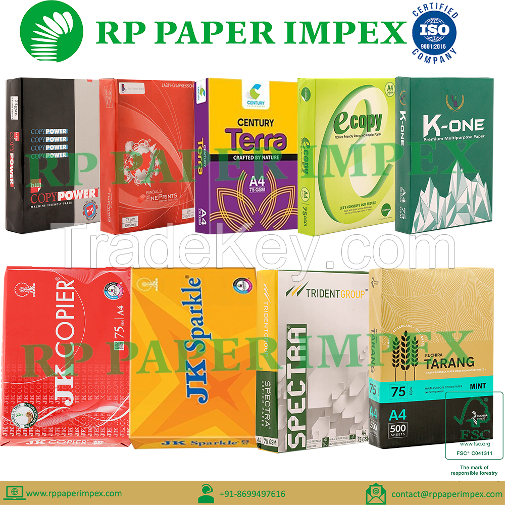 A4 75 GSM Copy Paper, High Brightness, Photostat Copier Bulk Supplier India