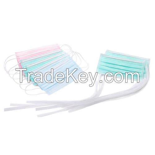 Disposable 3Ply 3 Ply Non Woven Anti Flu Virus Dust Mouth Mask Medical Dental Doctor Surgery Surgical Face Masks