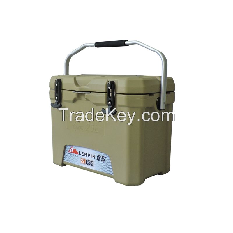 25L protable handle ice fishing cooler box