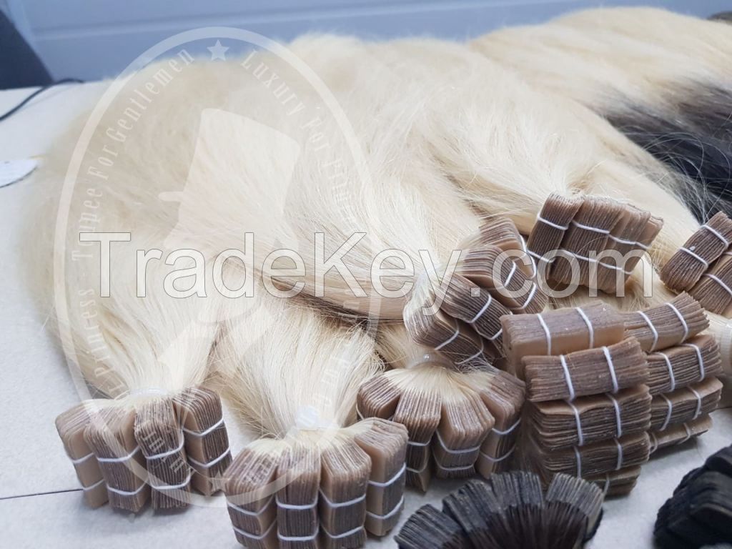 Tape hair extensions Vietnamese human hair Virgin hair Remy hair 