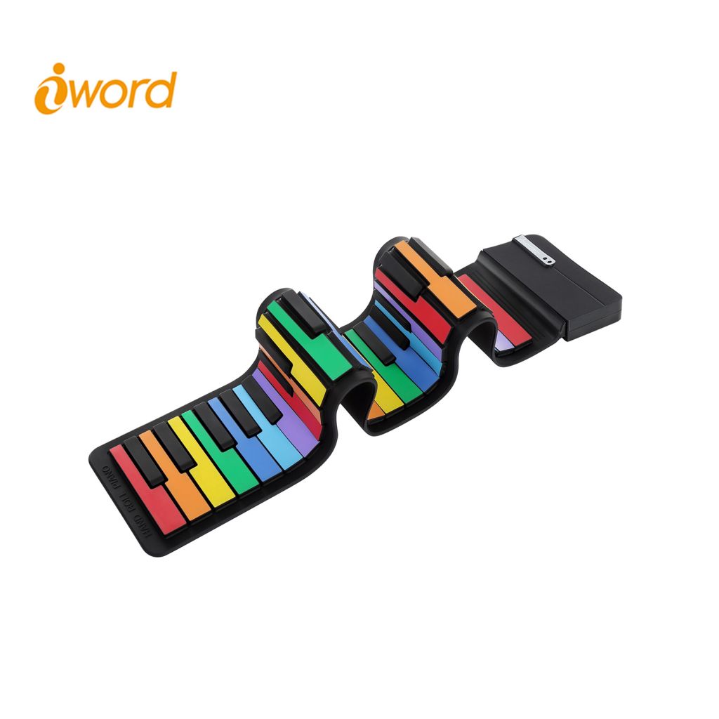 iword N2049 Bluetooth 49-Key Roll-Up Piano Learn-To-Play App Game