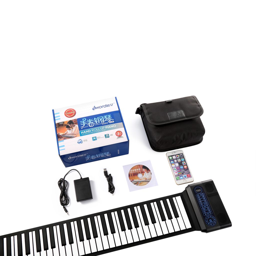 iword S3088 88 Keys Roll up Piano Built-in Dual Speaker