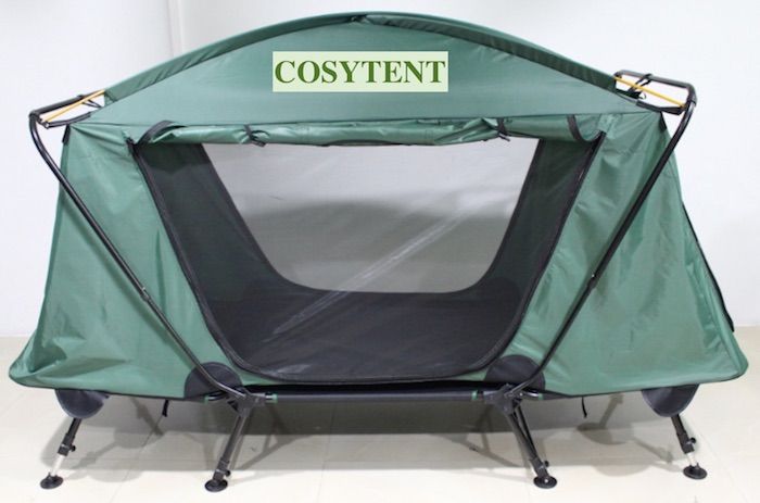 Outdoor Camper Tent 215*80*120cm Double layer 210D Oxford PU2000mm Coated Foldable Aluminum Frame Single Plus Camp Bed