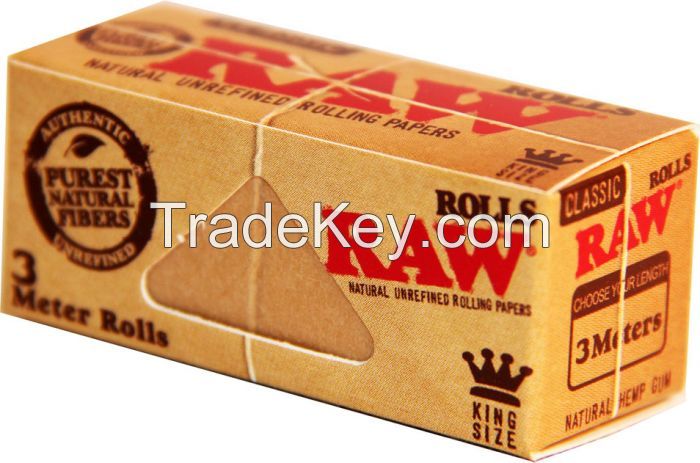 RAW SMOKING KING SIZE ROLLING PAPERS FOR SALE