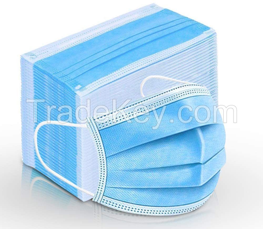 Bulk Quantity Wholesale Rate Antivirus ear loop face mask manufacturer 3 ply surgical mask