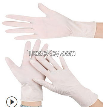 Medical latex inspection gloves