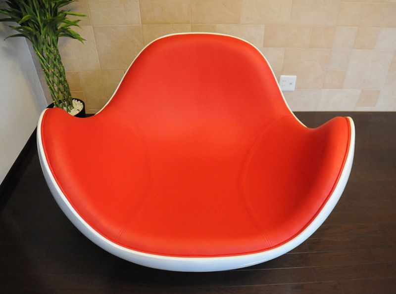 Modern Fiberglass Material Ball Shaped placentero lounge chair for living room 