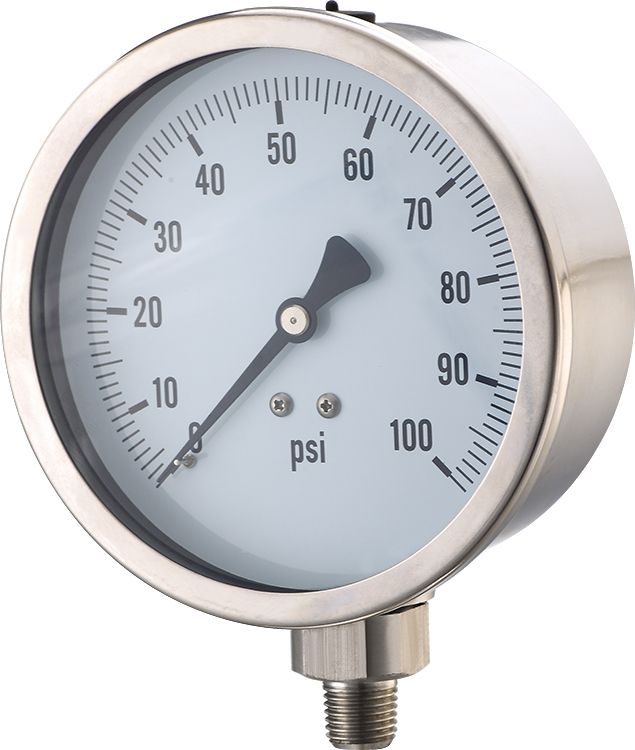 Stainless steel pressure gauge