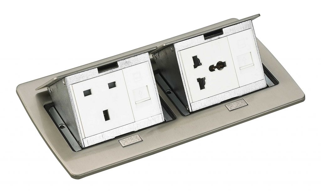 4 Modules Capacity Pop-up Floor Socket Outlets (SPU-52 series)