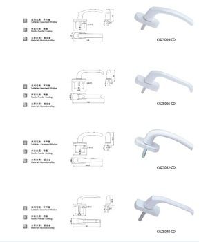 Aluminium door handle