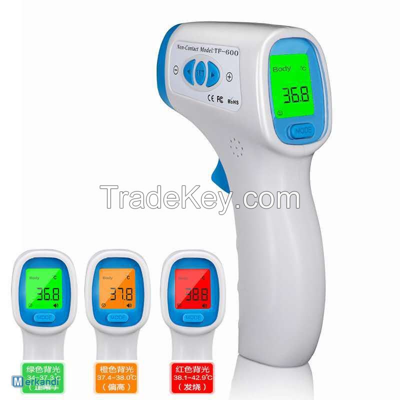 Medical Non Contact Forehead Infrared Thermometer with Fever Alarm For Ebola Virus Avoid