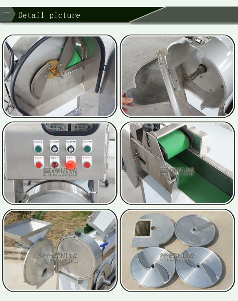 Multifunctional double-head vegetable cutting machine