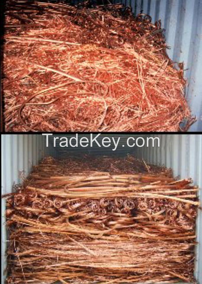 Cooper Wire Scrap Grade and 99.95%Cu(Min)bulk copper scrap for Cable Wire Scrap 