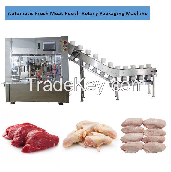 Automatic Fresh Meat Premade Pouch Packaging Machine