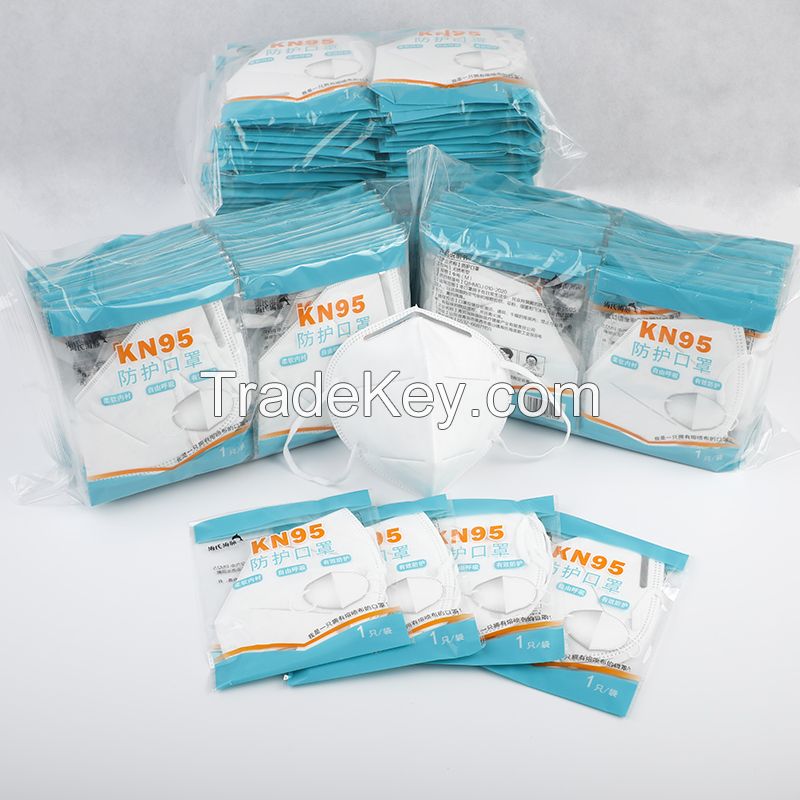 CHINA MANUFACTURER KN95 respirator pollution breathing mask, tapaboca KN95 anti pollution mask, respirator KN95 mask disposable