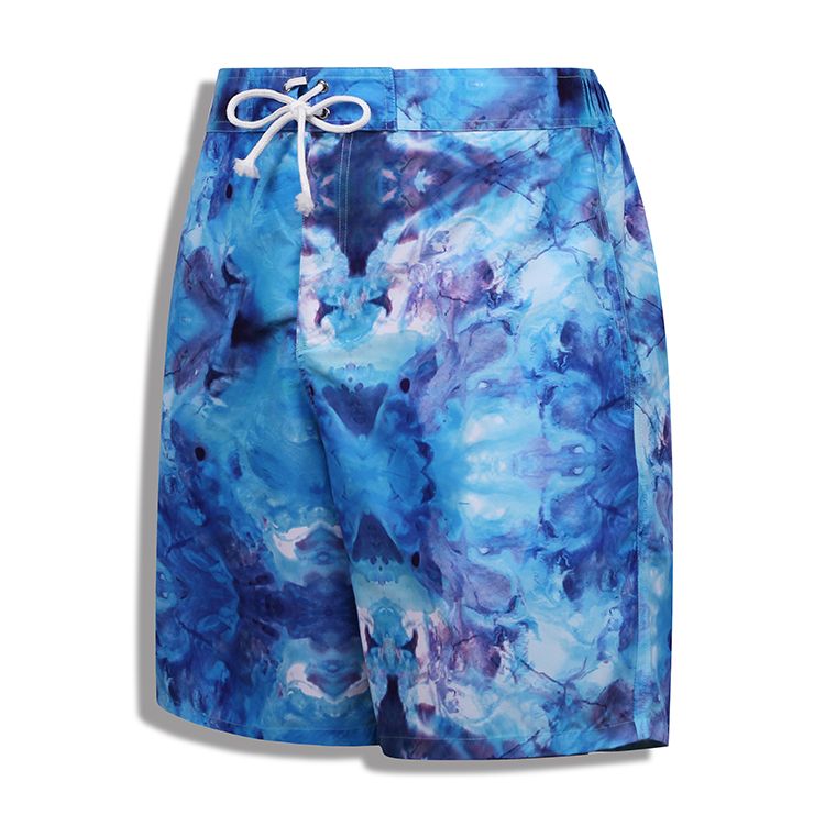 Wholesale Recycle 100% Polyester Swim Trunks Board Shorts for Men Swim