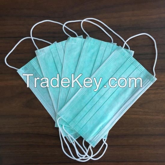 Blue face mask disposable ear loop face mask