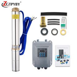 dc brushless submersible solar deep well water pump with mppt controller for irrigation