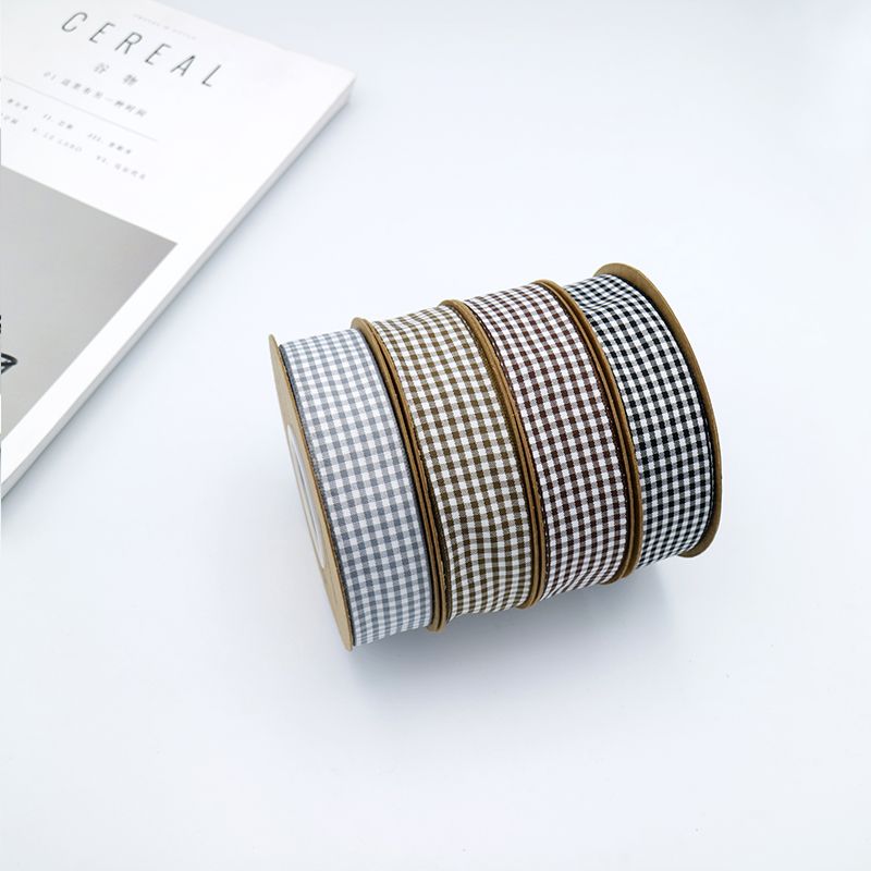 25mm High Quality Check Ribbon