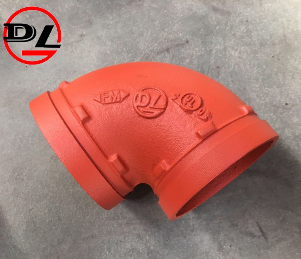 ductile iron grooved pipe fitting pipe elbow