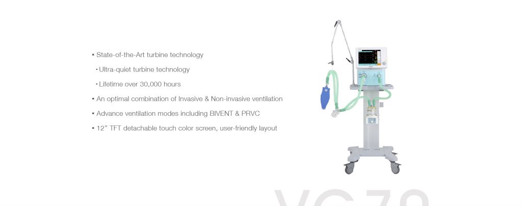 > VG70 VG70 Mobile ICU Ventilator