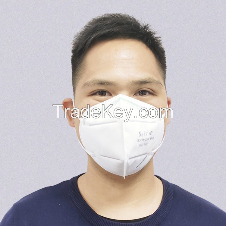 KN95 Face Mask Disposable Anti-dust Non Valve Mask with GB2626 2006 mask 5 layers