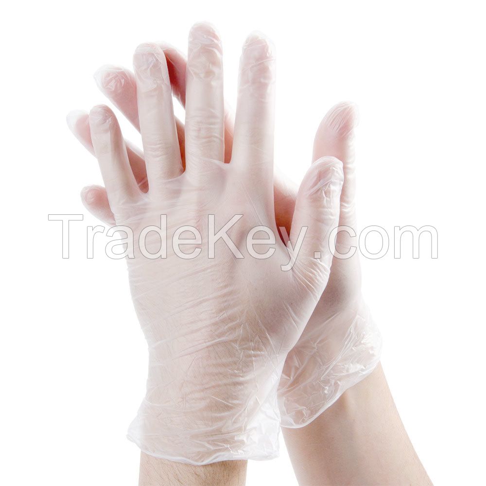 Cheap Medical Disposable Rubber Gloves Disposable Clear Vinyl Transparent Gloves - 4 mil, Latex Free, Powder Free, Disposable,