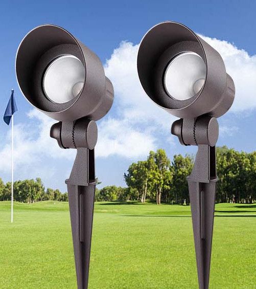 5w Outdoor RGB LED Landscape Lights - 12V Low Voltage Adjustable LED Pathway Landscape Lighting