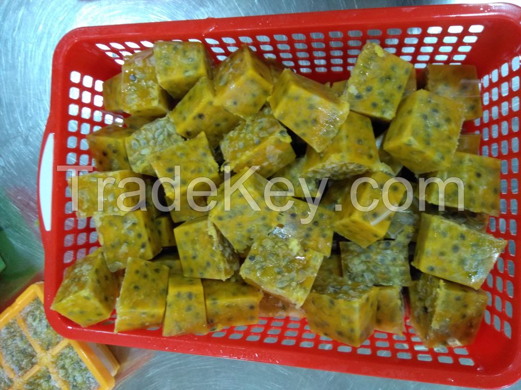 Frozen Passion Fruit Cubes